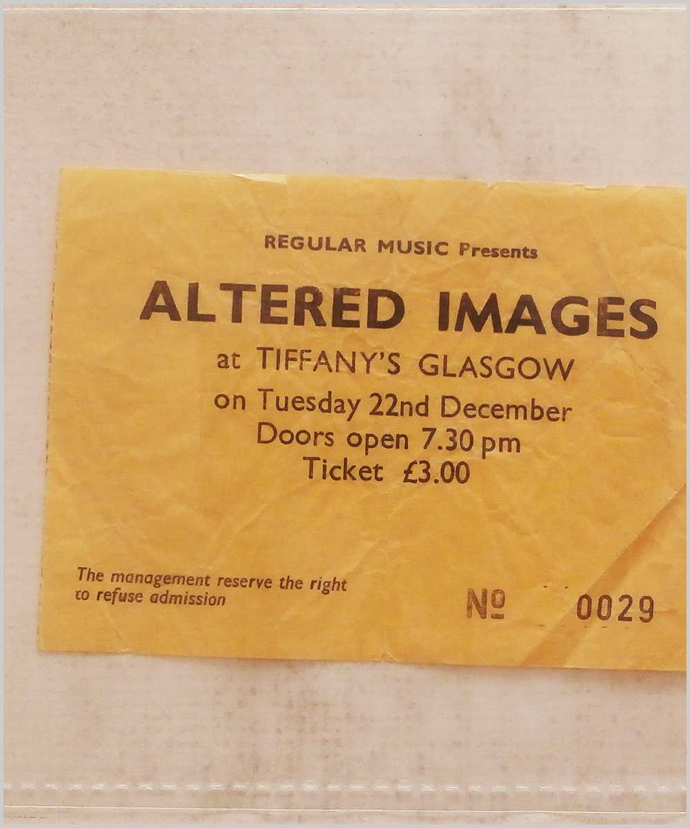 Altered Images - Tuesday 22 December 1981, Tiffany's Glasgow  (P6050228) 
