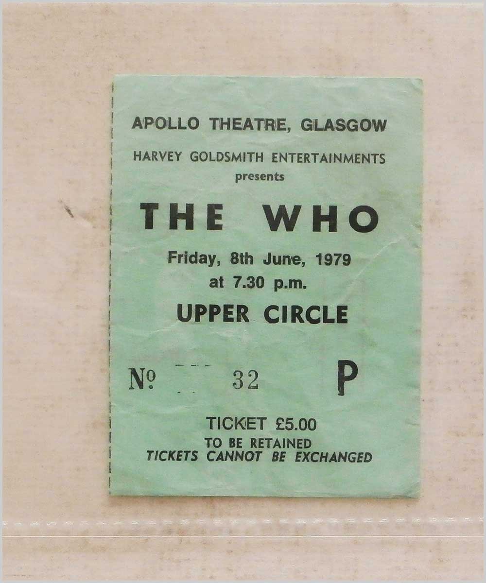 The Who - Friday 8 June 1979, Apollo Theatre Glasgow  (P6050231) 
