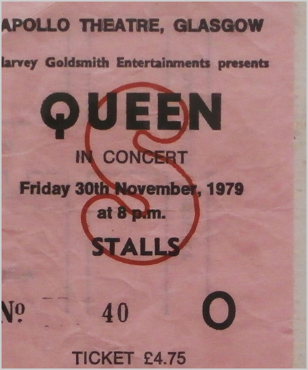 Queen - Friday 30 November 1979, Apollo Theatre Glasgow  (P6050235) 