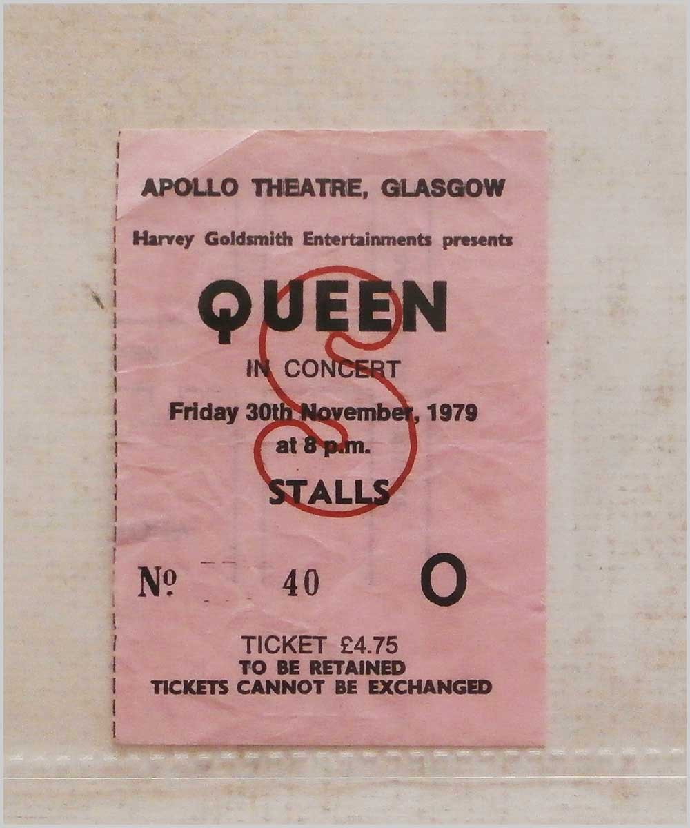 Queen - Friday 30 November 1979, Apollo Theatre Glasgow  (P6050235) 