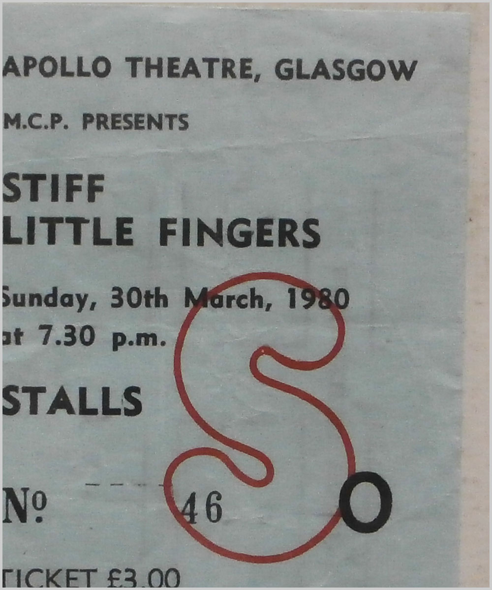 Stiff Little Fingers - Sunday 30 March 1980, Apollo Theatre Glasgow  (P6050241) 