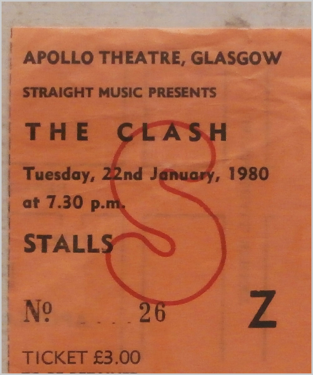 The Clash - Tuesday 22 January 1980, Apollo Theatre Glasgow  (P6050242) 