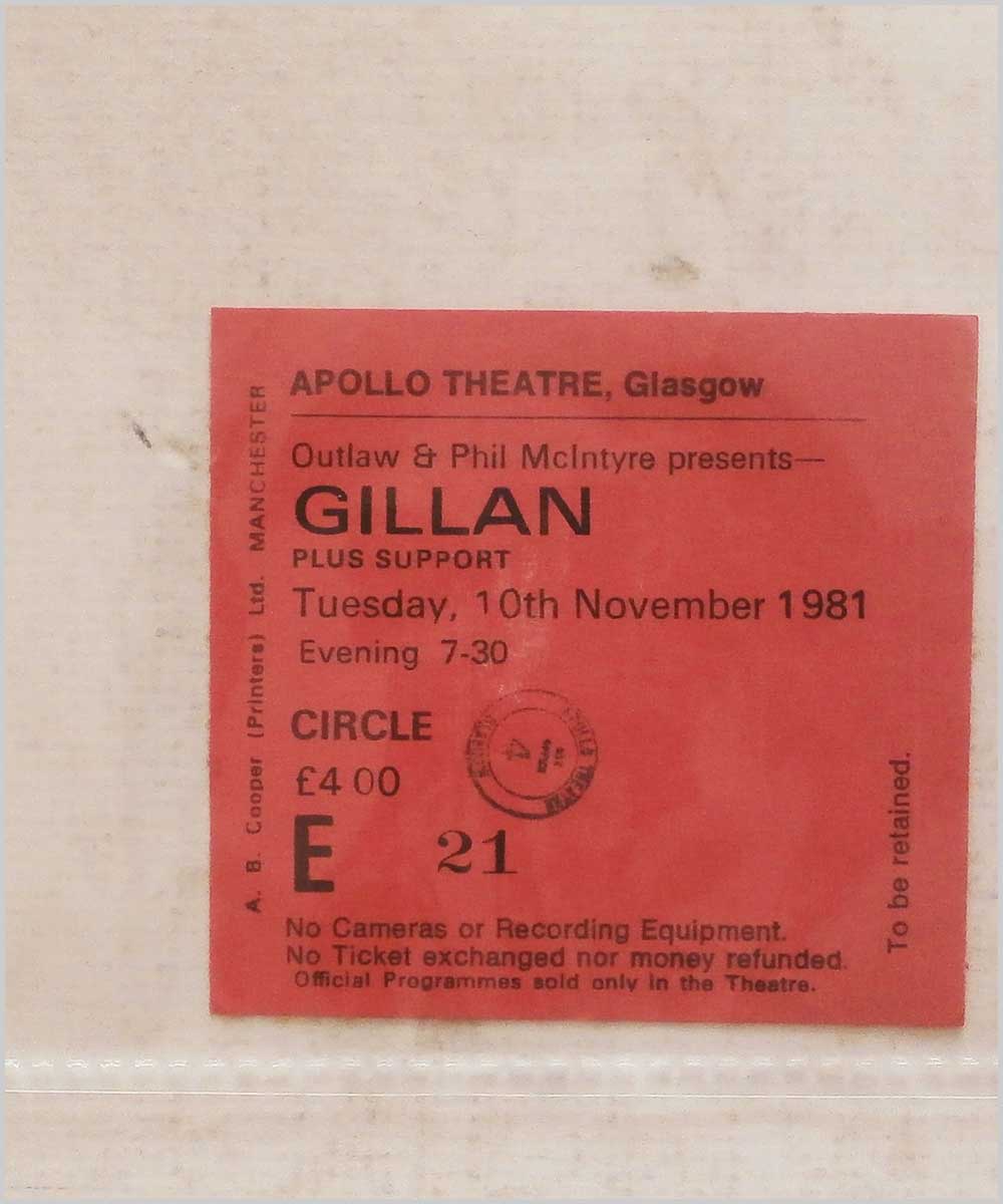 Gillan - Tuesday 10 November 1981, Apollo Theatre Glasgow  (P6050246) 