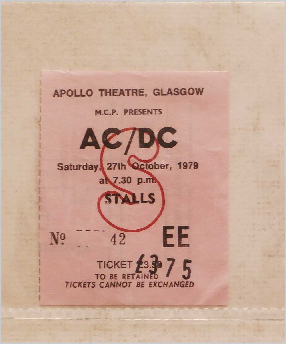 AC/DC - Saturday 27 October 1979, Apollo Theatre Glasgow  (P6050256) 