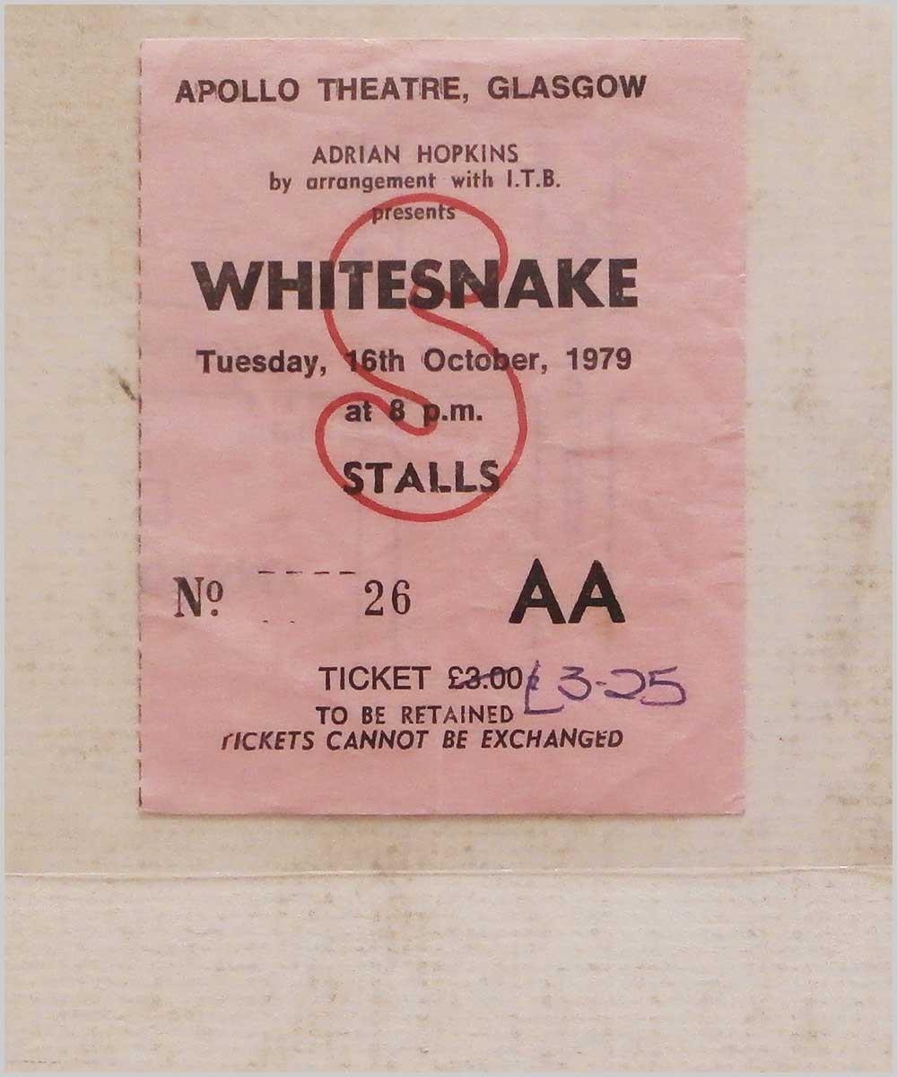 Whitesnake - Tuesday 16 October 1979, Apollo Theatre Glasgow  (P6050266) 
