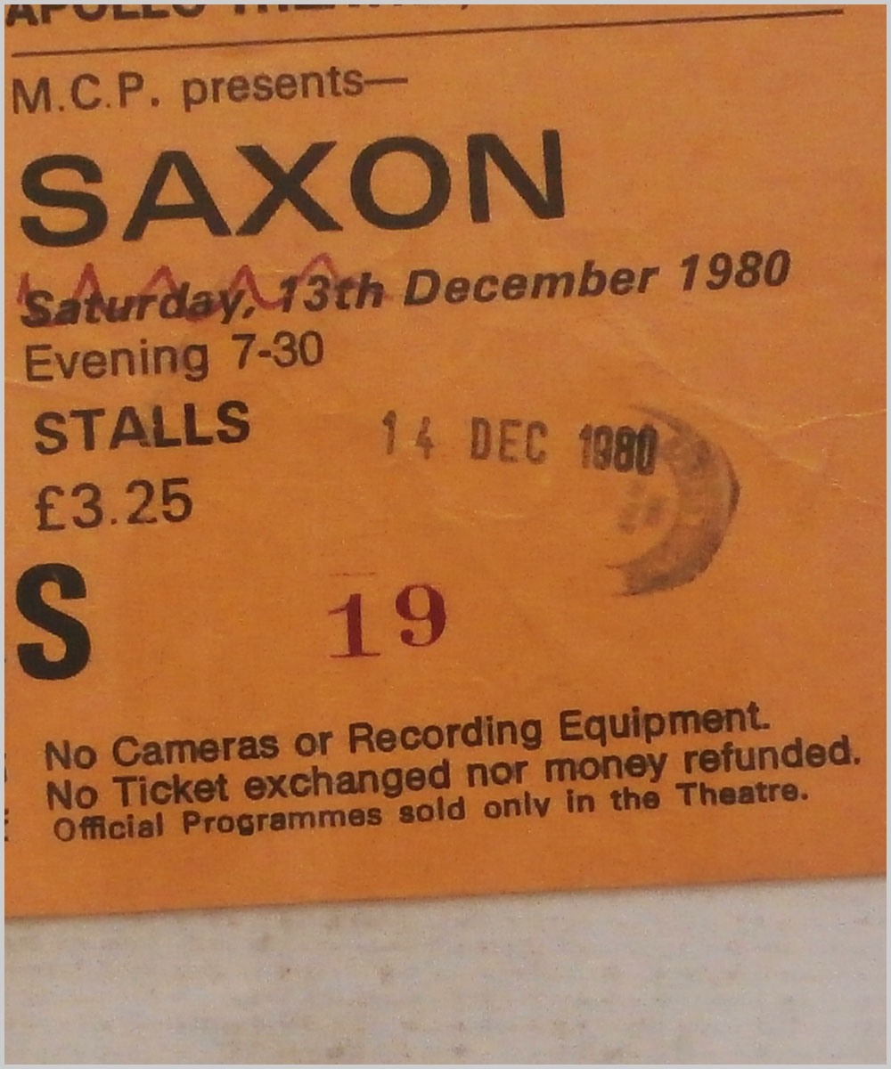 Saxon - Sunday 14 December 1980, Apollo Theatre Glasgow  (P6050273) 