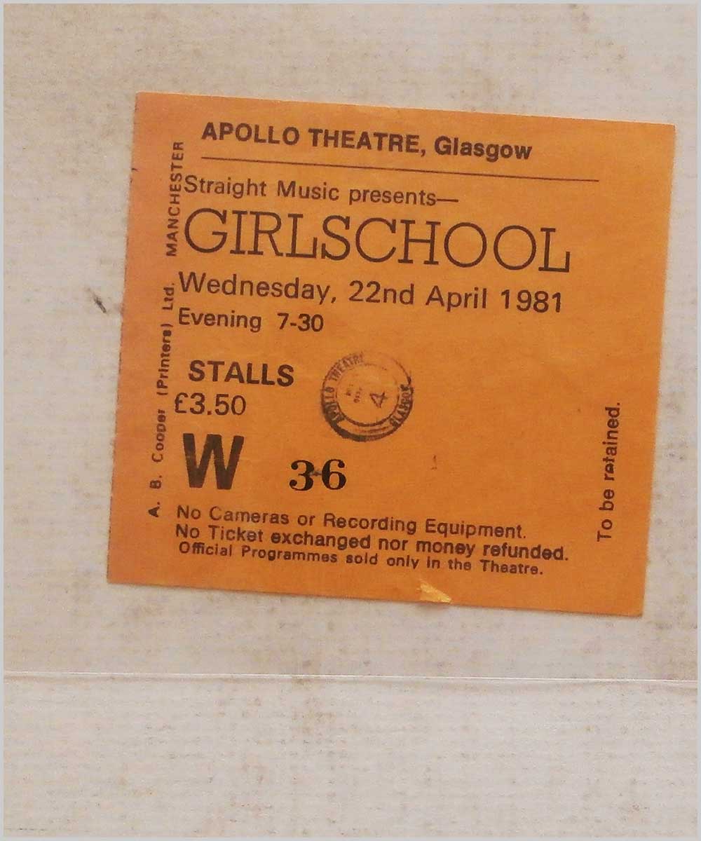 Girlschool - Wednesday 22 April 1981, Apollo Theatre Glasgow  (P6050275) 