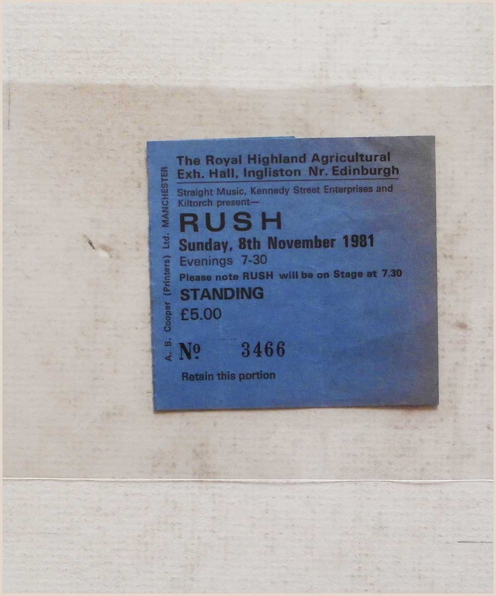 Rush - Sunday 8 November 1981, The Royal Highland Agricultural Exhibition Hall, Ingliston  (P6050299) 