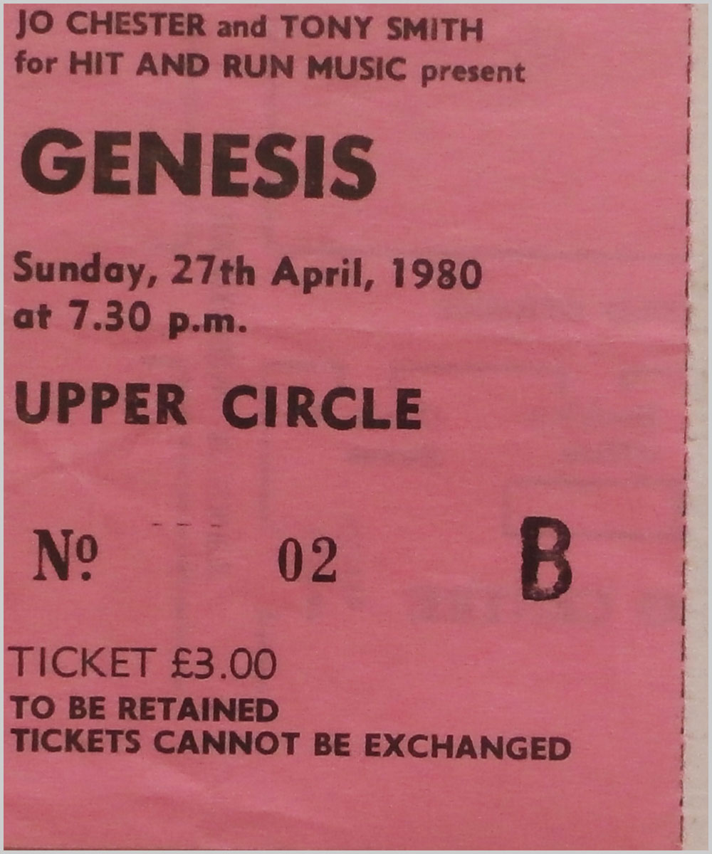 Genesis - Saturday 27 April 1980, Apollo Theatre Glasgow  (P6050312) 