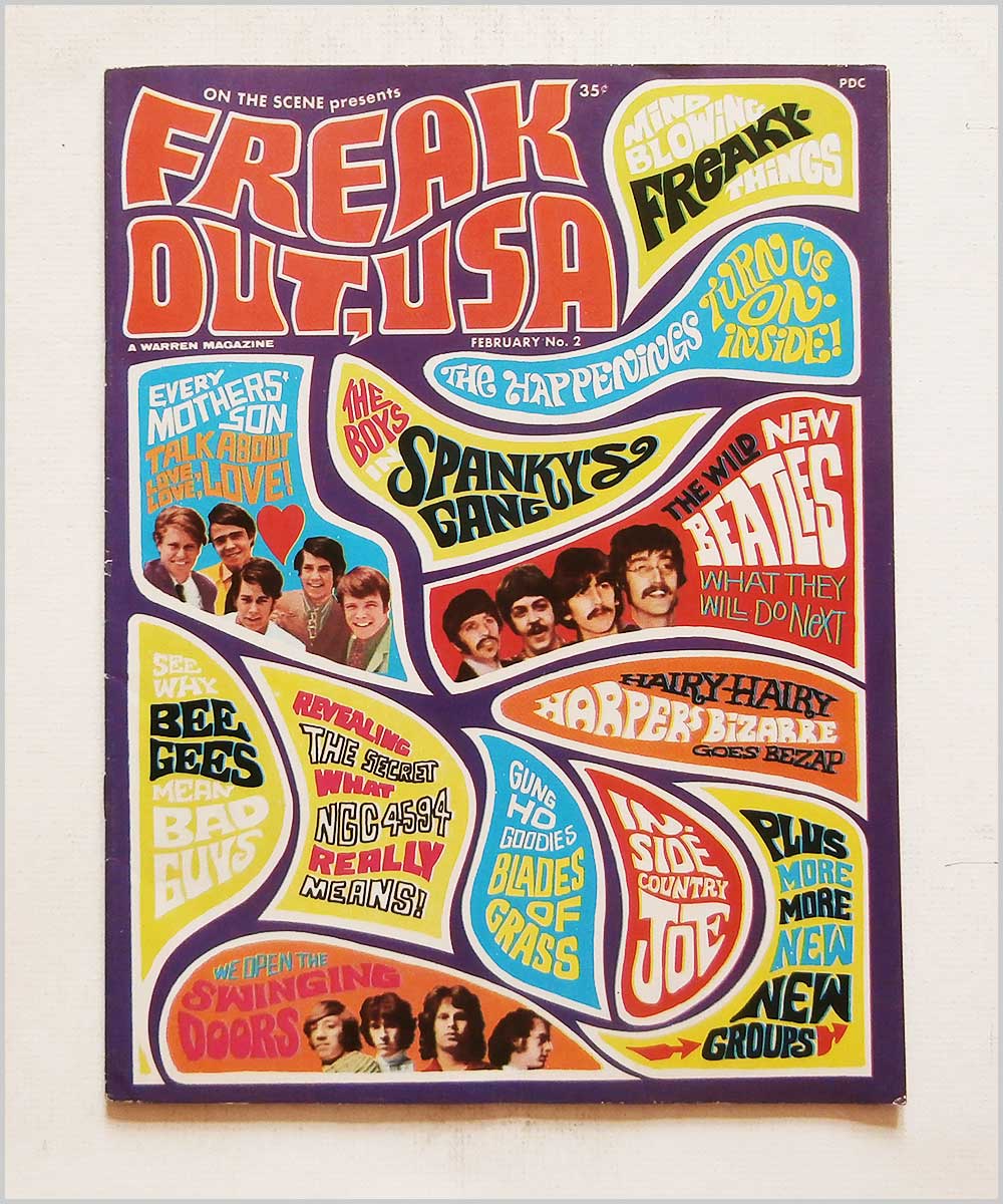 Freak Out, USA February No.2, 1967 - The Beatles, Spanky's Gang, Country Joe, Bee Gees  (P6050326) 