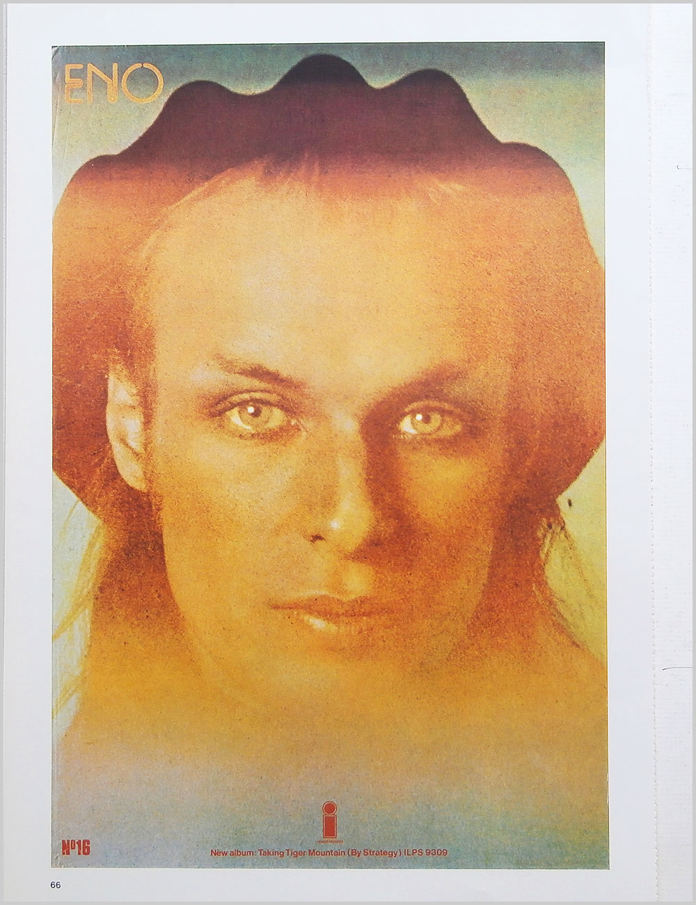 Brian Eno and Gasolin' 3 - Rock Poster: Brian Eno: Eno b/w Gasolin' 3  (PB100301) 