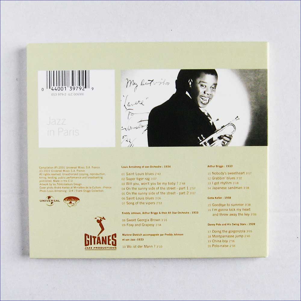 Louis Armstrong & Friends - Jazz In Paris  (013979-2) 