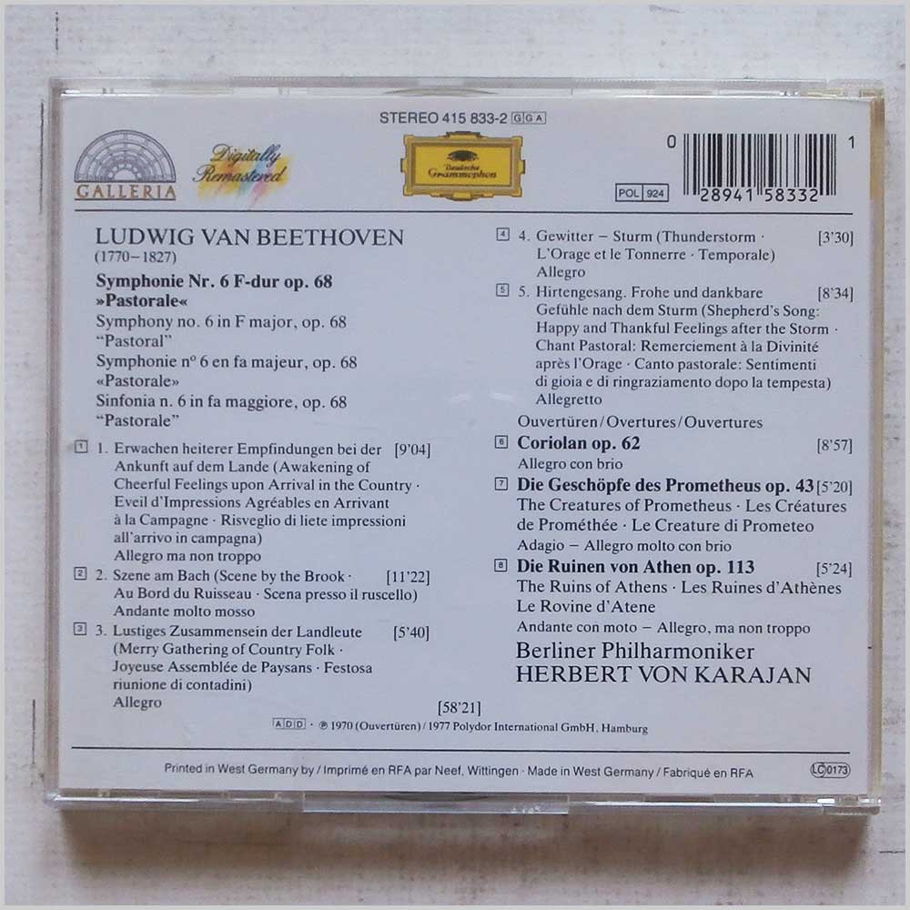 Herbert von Karajan, Berliner Philharmoniker - Ludwig van Beethoven: Symphony No.6 Pastorale  (28941583321) 