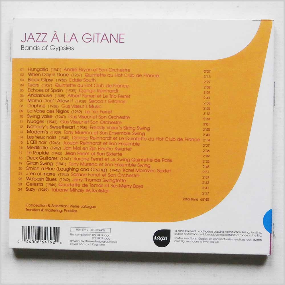 Various - Jazz a La Gitane: Bands of Gypsies  (44006647920) 