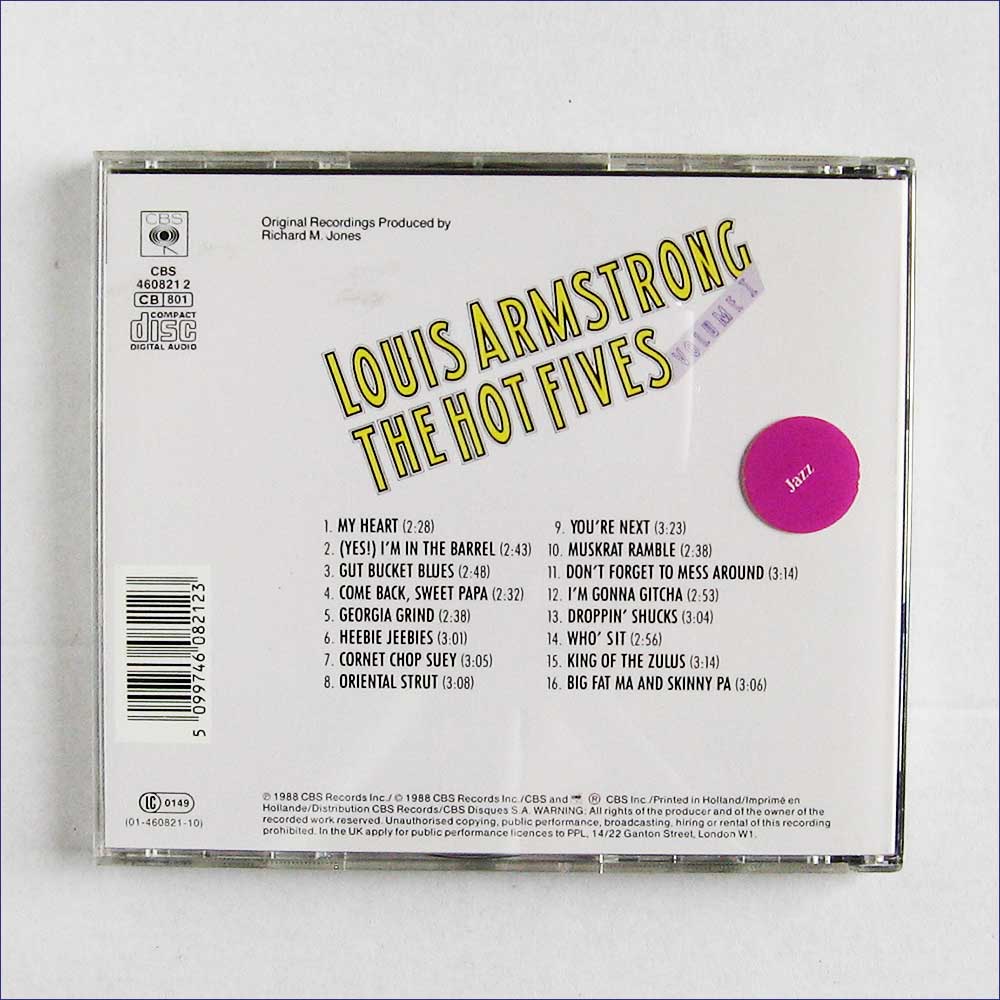 Louis Armstrong - The Hot Fives Volume 1  (4608212) 