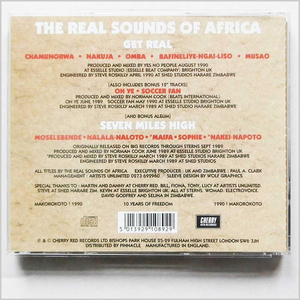 Real Sounds Of Africa - Get Real and Seven Miles High  (5013929108929) 