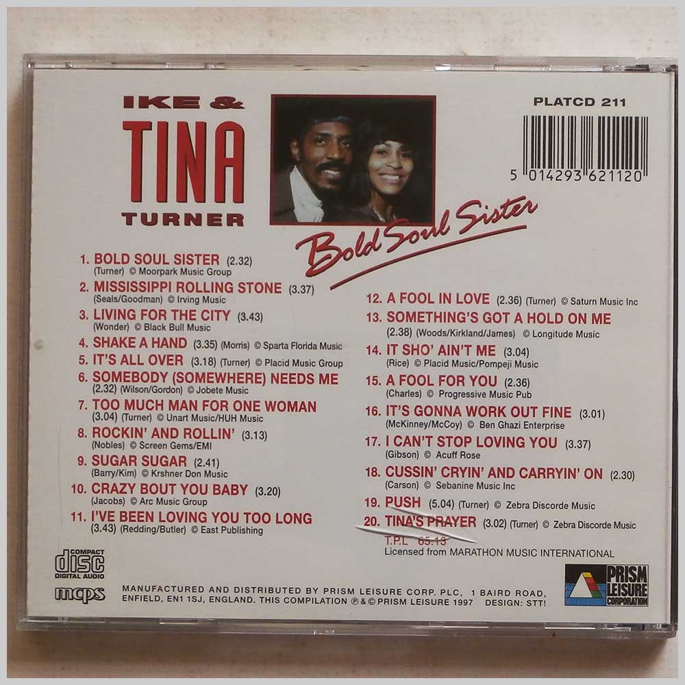 Tina Turner and Ike Turner - Bold Soul Sister  (5014293621120) 