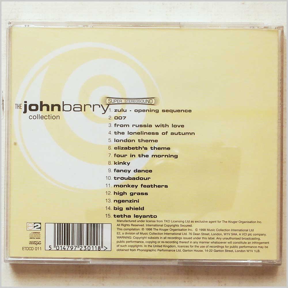 John Barry - The John Barry Collection  (5014797230118) 