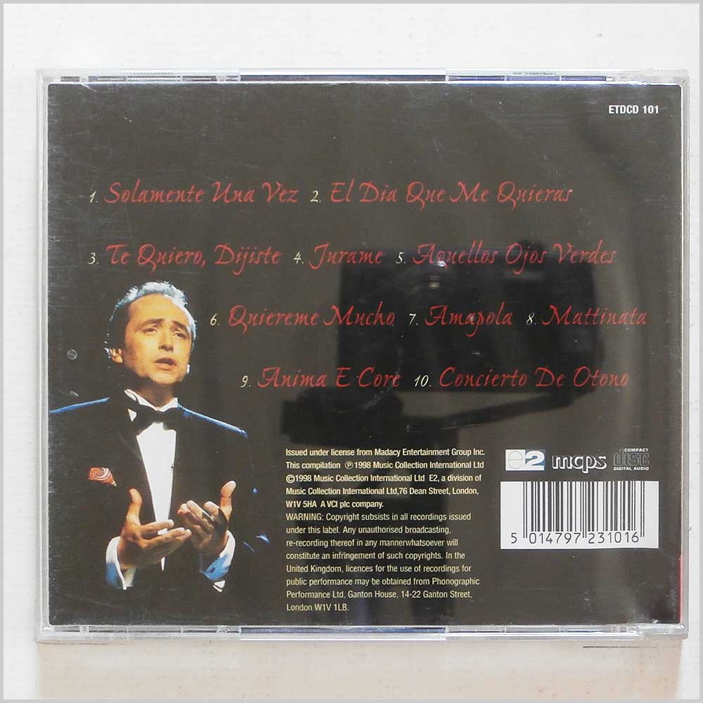 Jose Carreras - Love Songs from Spain  (5014797231016) 