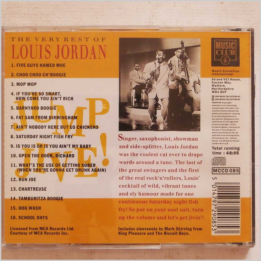 Louis Jordan  - The Very Best of Louis Jordan: Jump Jive  (5014797290853) 