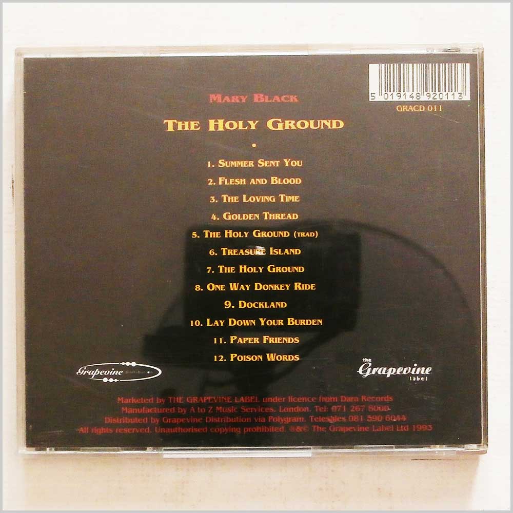Mary Black - The Holy Ground  (5019148920113) 