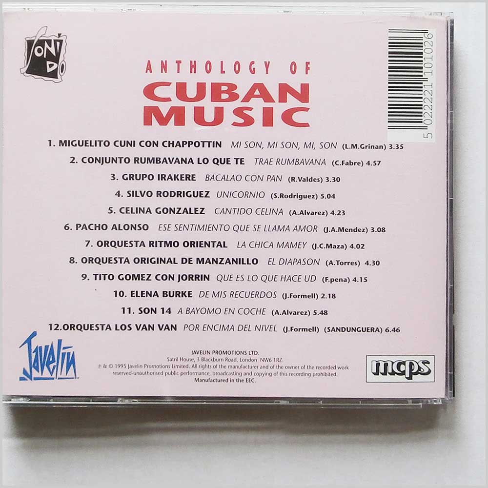 Various - Anthology of Cuban Music  (5022221101026) 