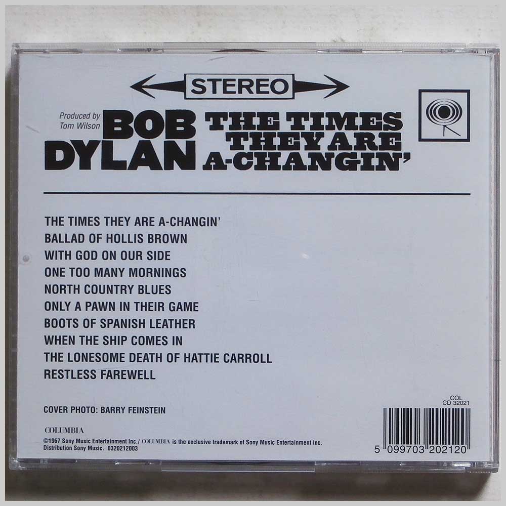 Bob Dylan - The Times They Are A-Changin'  (5099703202120) 