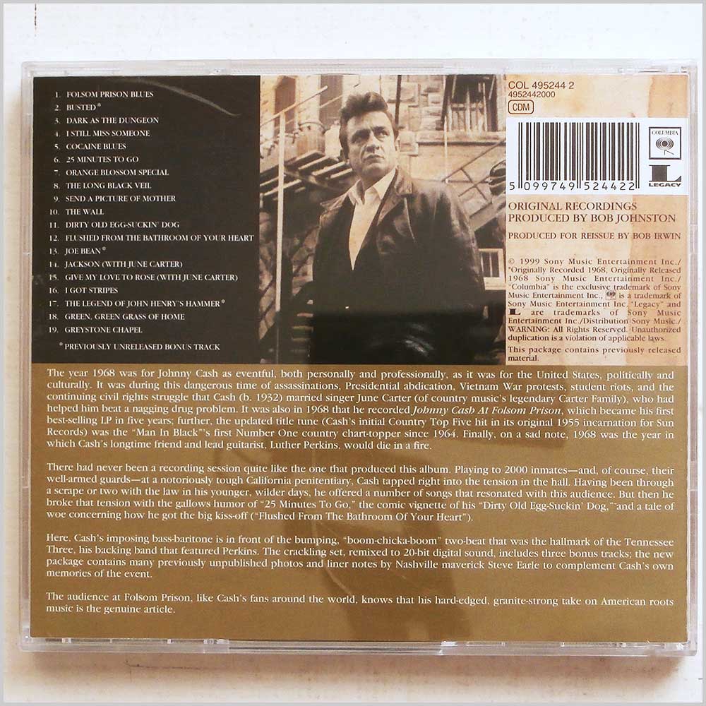 Johnny Cash - At Folsom Prison  (5099749524422) 