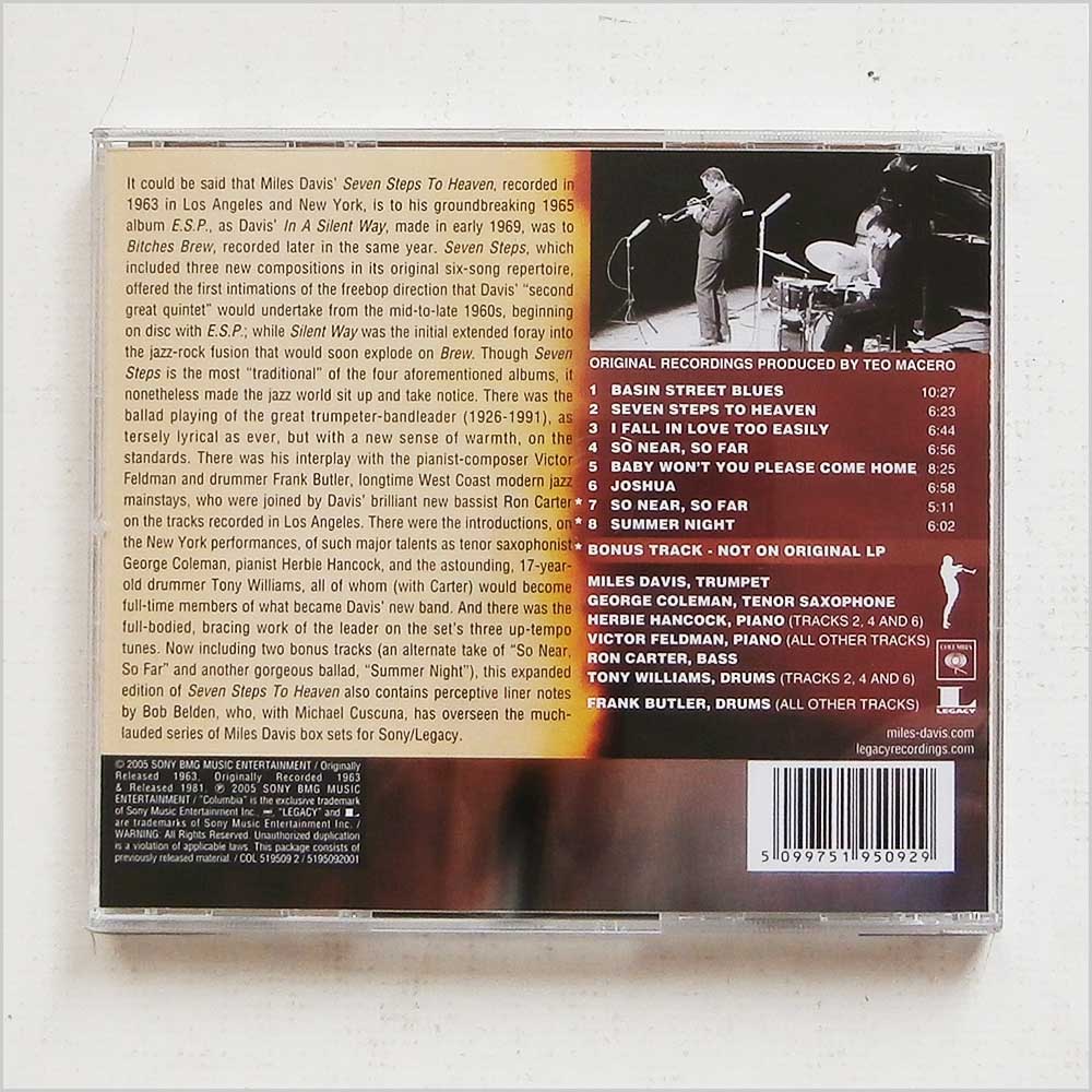 Miles Davis - Seven Steps To Heaven Original Recording Remastered  (5099751950929) 