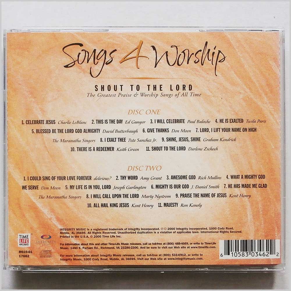 Various - Songs 4 Worship Shout To The Lord  (610583034622) 