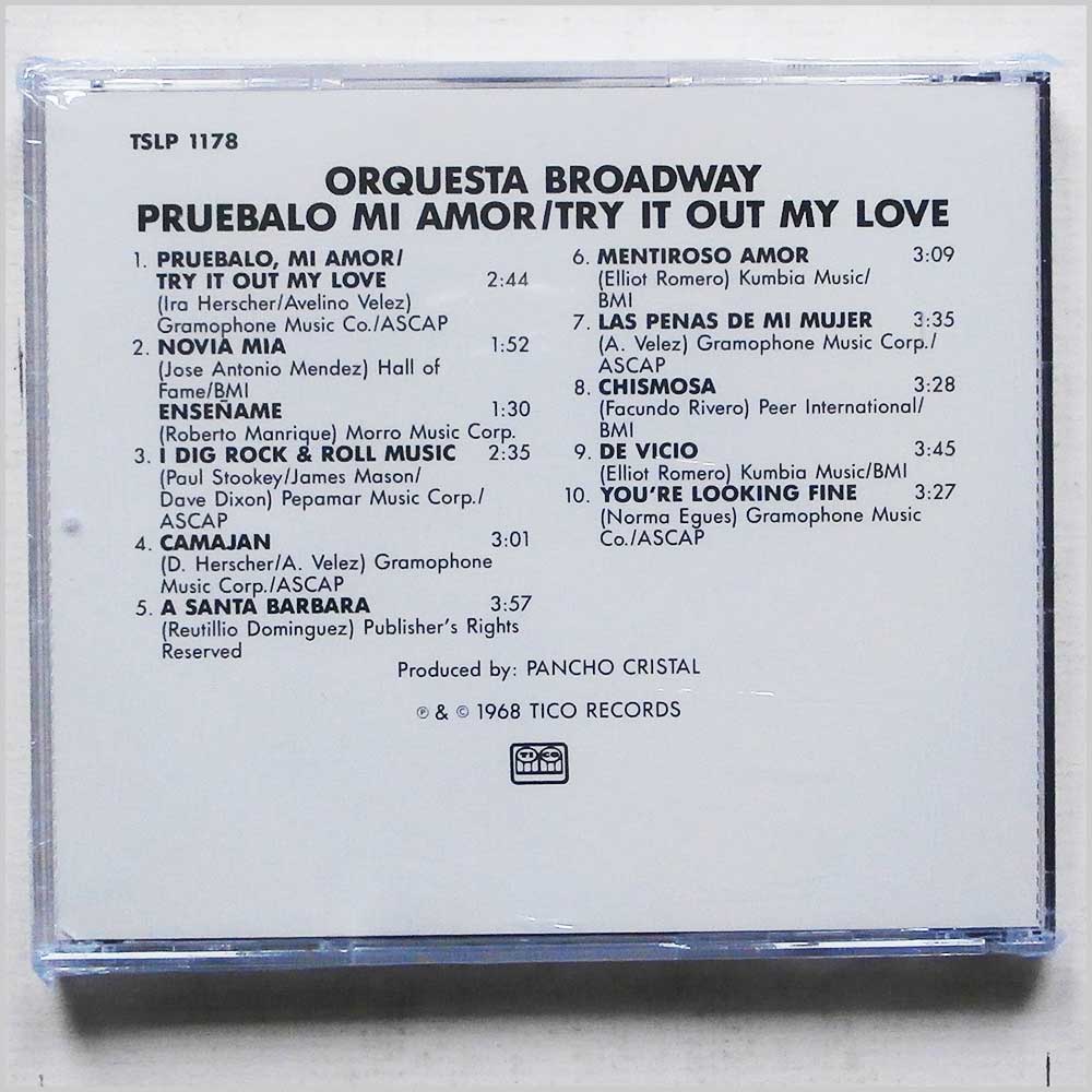 Orquesta Broadway - Pruebalo Mi Amor, Try It Out, My Love  (689279435050) 