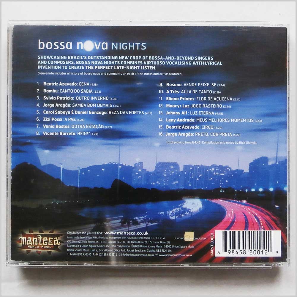 Various - Bossa Nova Nights: Contemporary Blue Grooves From Brazil  (698458200129) 