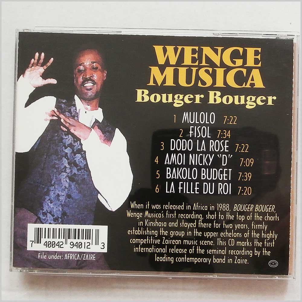 Wenge Musica - Bouger Bouger  (740042940123) 