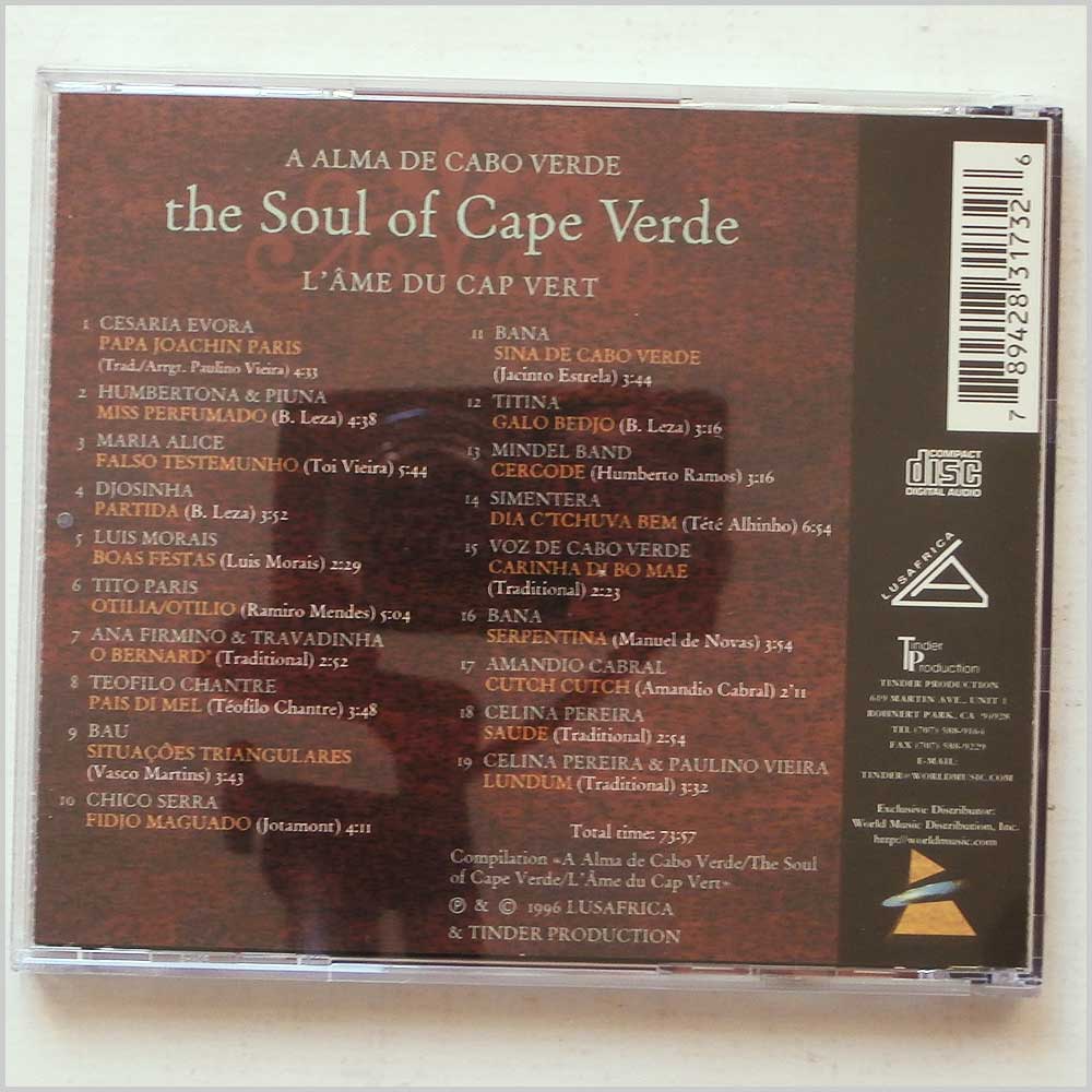 Various - Soul of Cape Verde  (789428317326) 