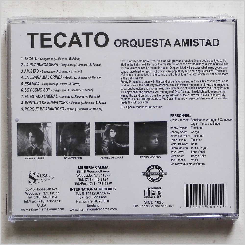 Orquesta Amistad - Tecato  (800397000740) 