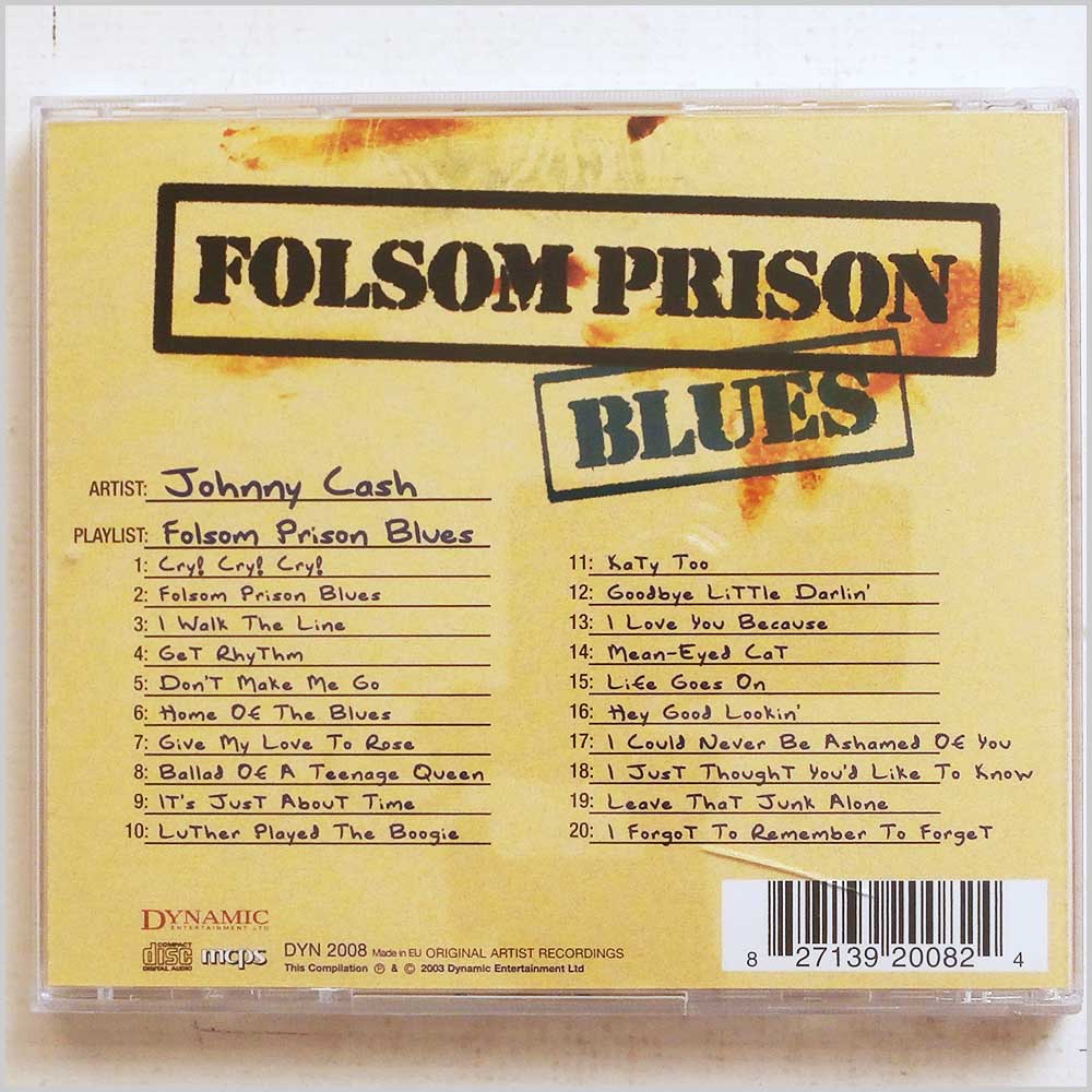 Johnny Cash - Folsom Prison Blues  (827139200824) 