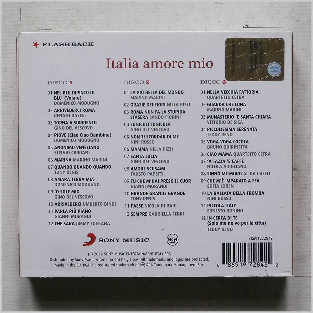 Various - Italia Amore Mio  (88691972842) 