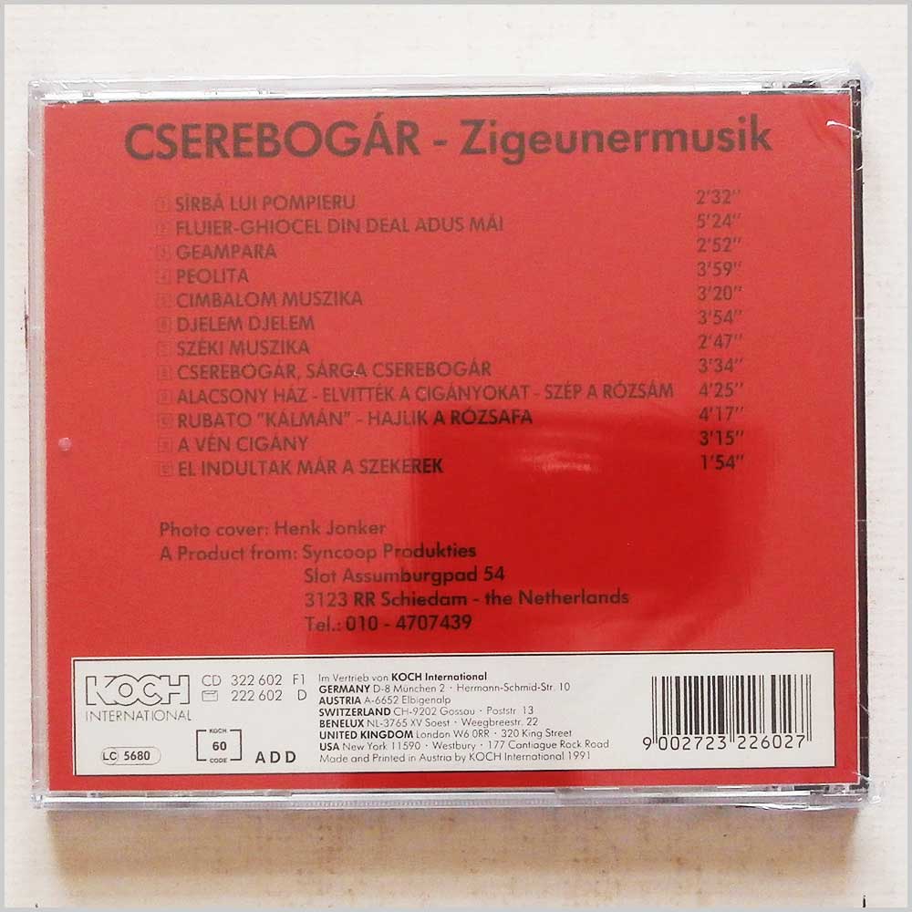 Cserebogar - Zigeunermusik  (9002723226027) 