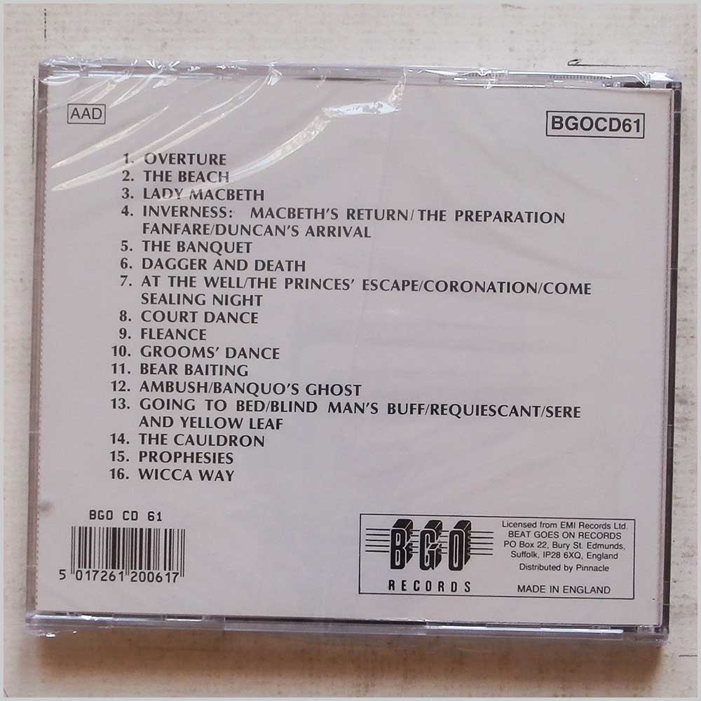 Third Ear Band - MacBeth  (BGOCD61) 