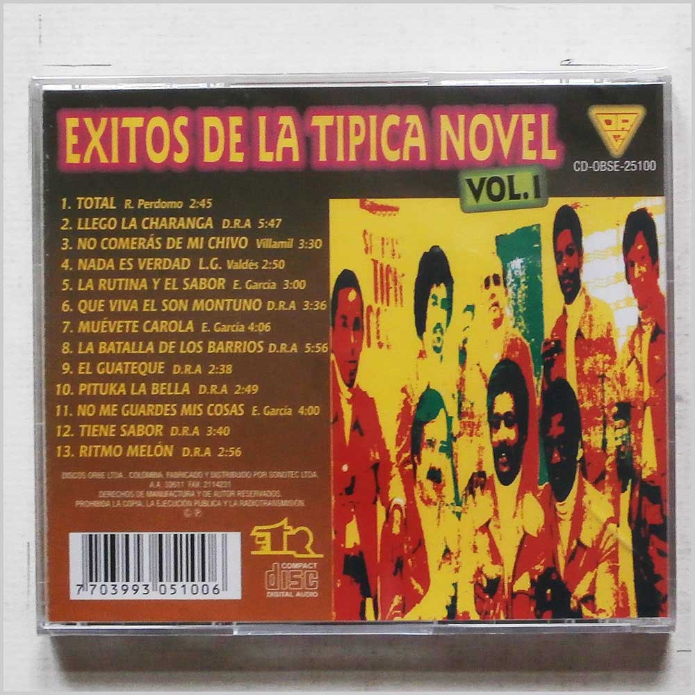 Tipica Novel - Exitos De La Tipica Novel  (CD-OBSE-25100) 