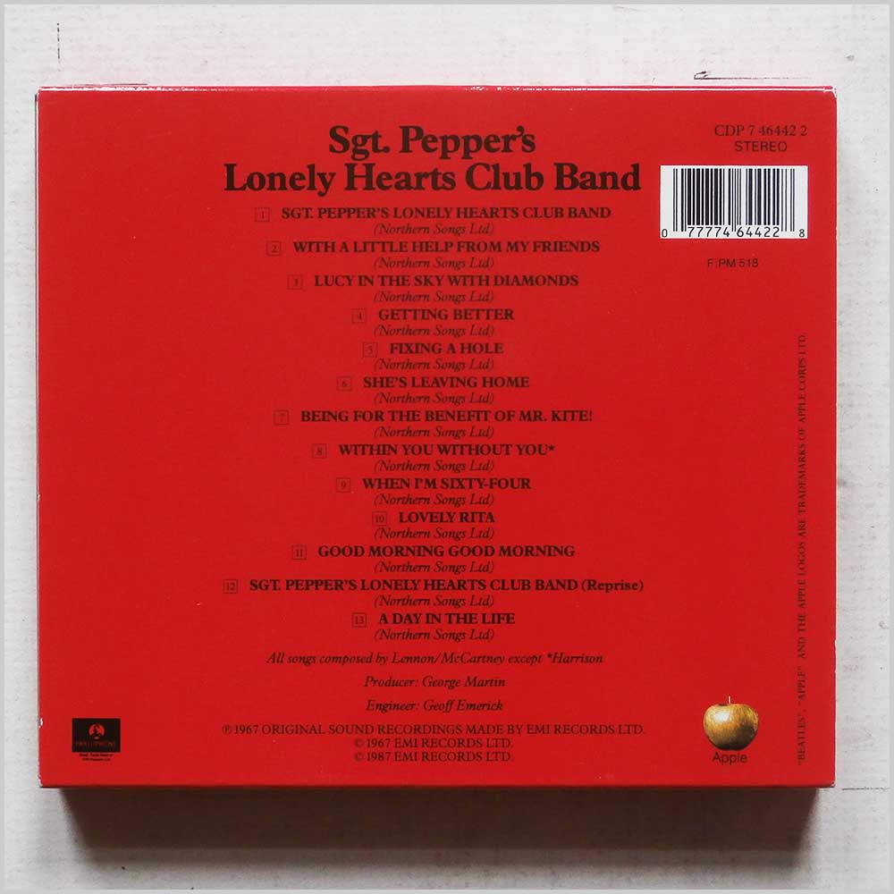The Beatles - Sgt. Pepper's Lonely Hearts Club Band  (CDP 7 46442 2) 
