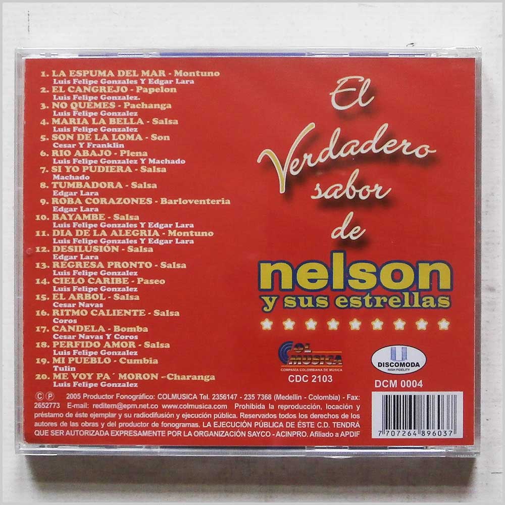 Nelson Y Sus Estrellas - El Verdadero Sabor de Nelson Y Sus Estrellas  (DCM 0004) 