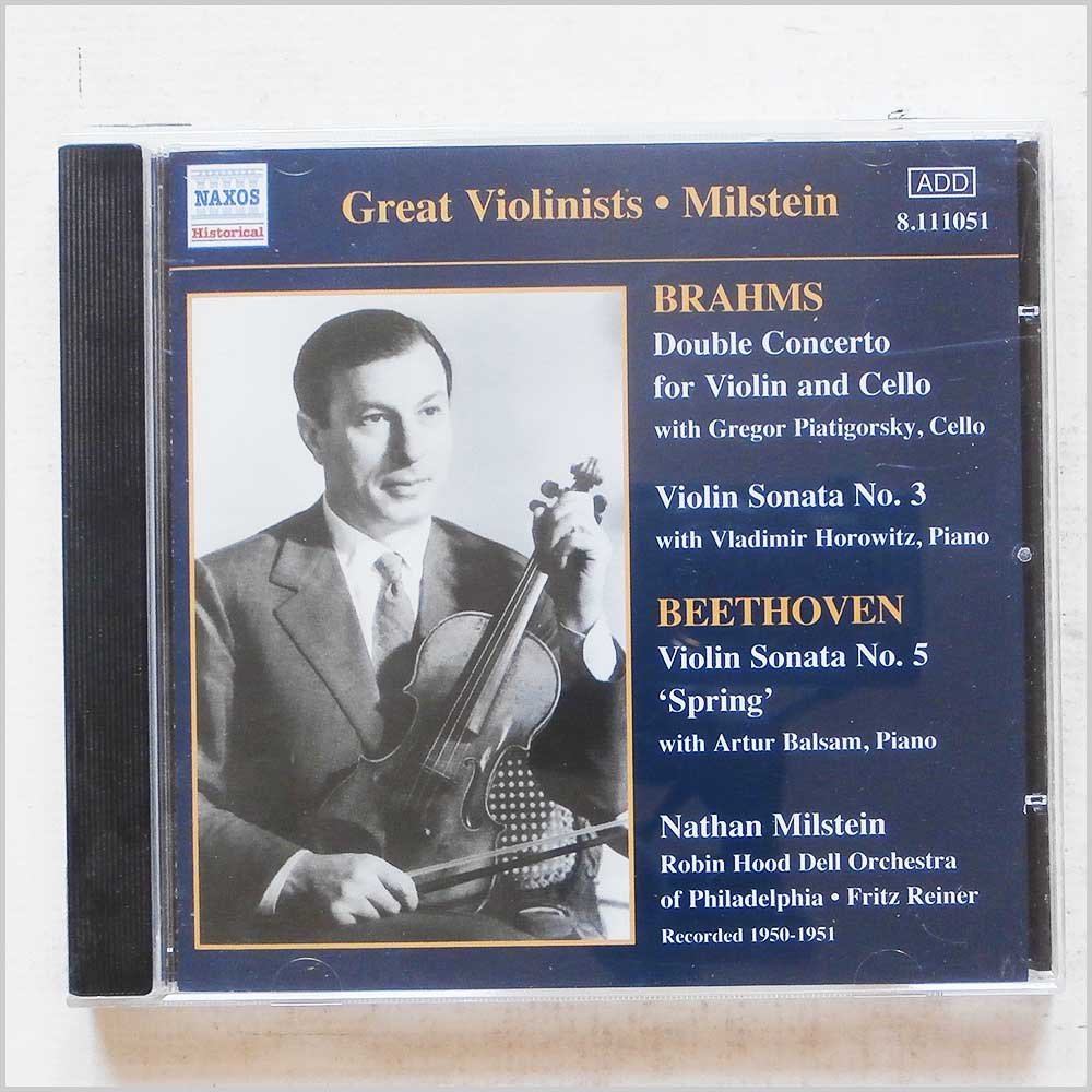 Nathan Milstein - Brahms: Double Concerto for Violin and Cello  (Naxos 8.111051) 