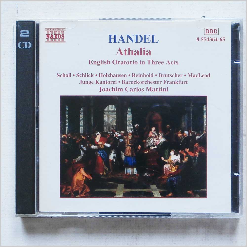 Joachim Carlos Martini, Barockorchestrer Frankfurt - Handel: Athalia  (Naxos 8.554364-65) 