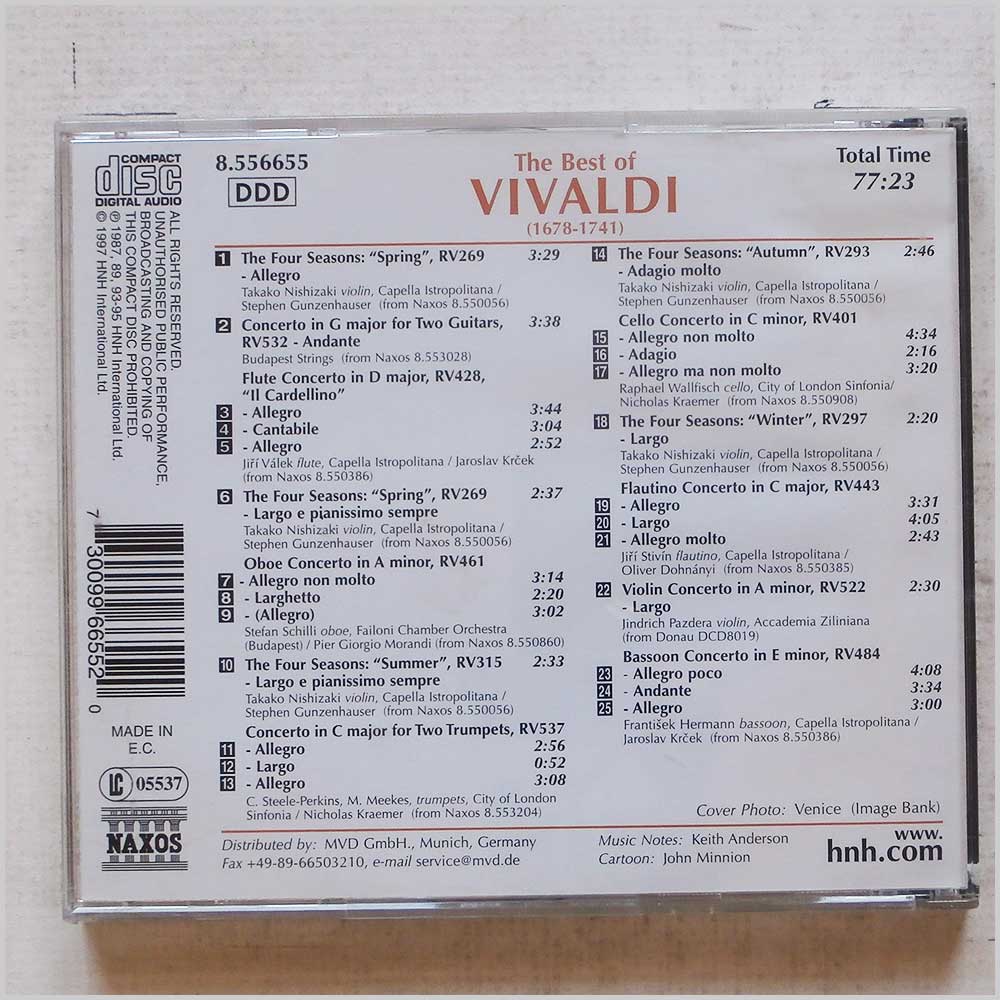 Various - The Best of Vivaldi  (Naxos 8.556655) 