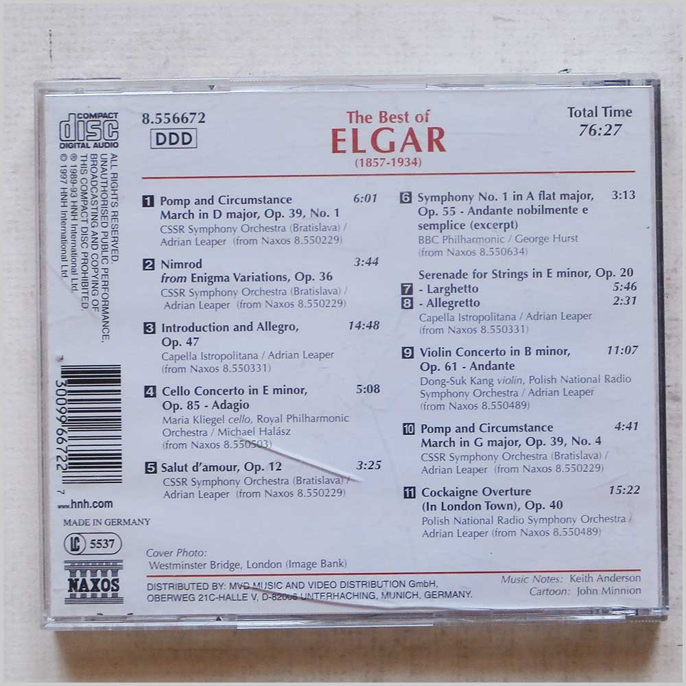 Various - The Best of Elgar  (Naxos 8.556672) 