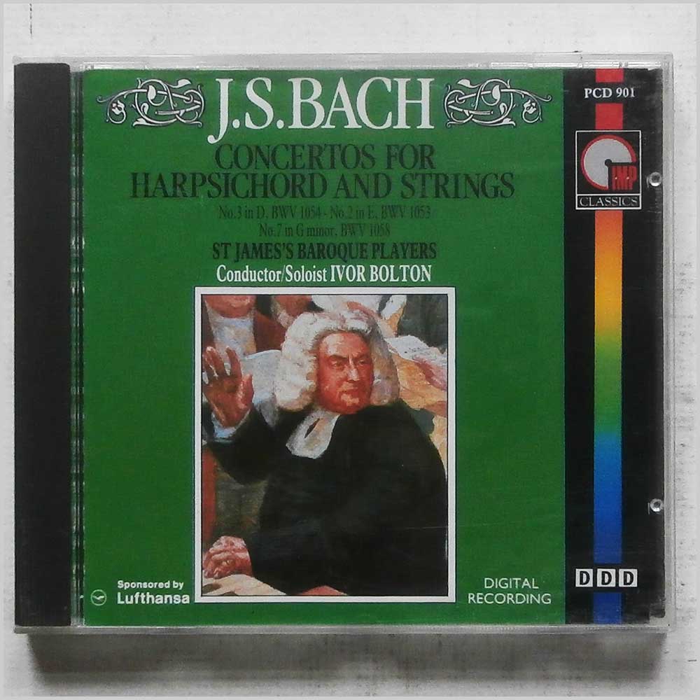 Ivor Bolton, St James's Baroque Players - Bach: Concertos for Harpsichord  (PCD 901) 