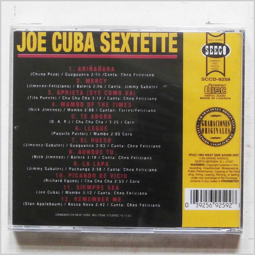 Joe Cuba Sextette - Diggin' The Most  (SCCD-9259) 