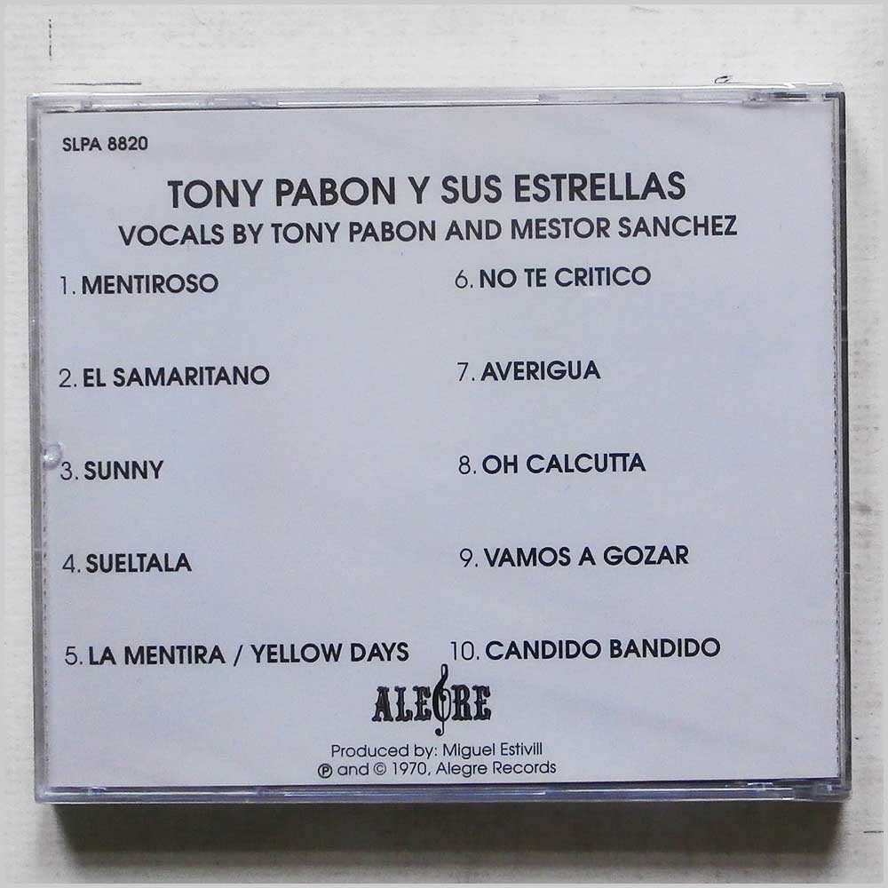 Tony Pabon And His All-Stars - Tony Pabon And His All-Stars  (SLPA 8820) 