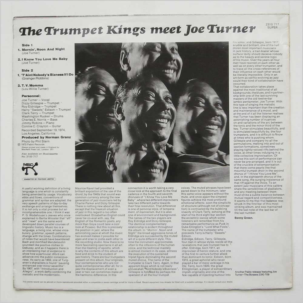 Joe Turner - The Trumpet Kings Meet Joe Turner  (2310 717) 